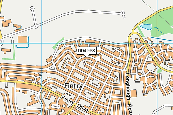 DD4 9PS map - OS VectorMap District (Ordnance Survey)