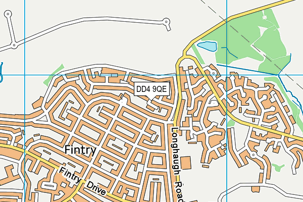 DD4 9QE map - OS VectorMap District (Ordnance Survey)