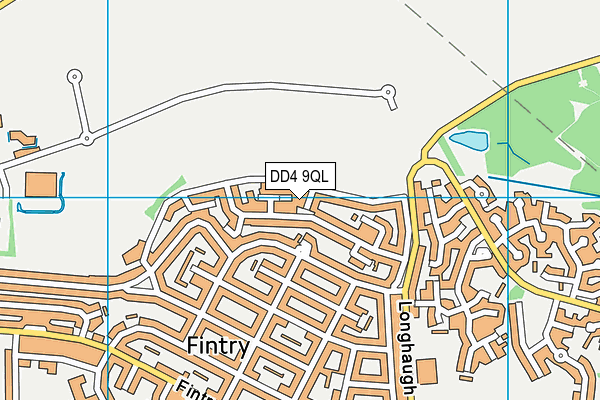 DD4 9QL map - OS VectorMap District (Ordnance Survey)