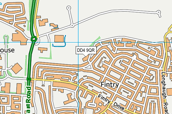 DD4 9QR map - OS VectorMap District (Ordnance Survey)