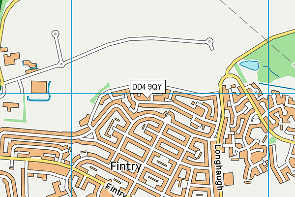 DD4 9QY map - OS VectorMap District (Ordnance Survey)