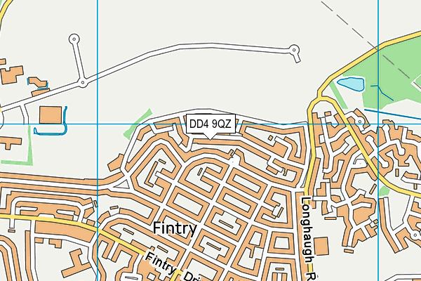 DD4 9QZ map - OS VectorMap District (Ordnance Survey)