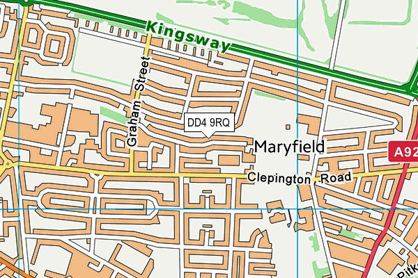 DD4 9RQ map - OS VectorMap District (Ordnance Survey)