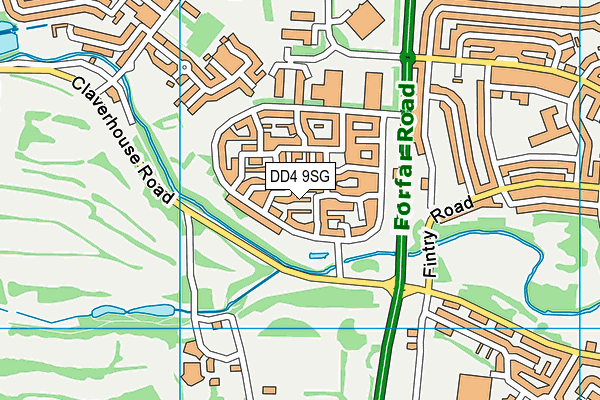 DD4 9SG map - OS VectorMap District (Ordnance Survey)
