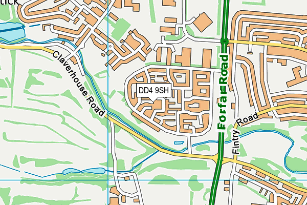DD4 9SH map - OS VectorMap District (Ordnance Survey)