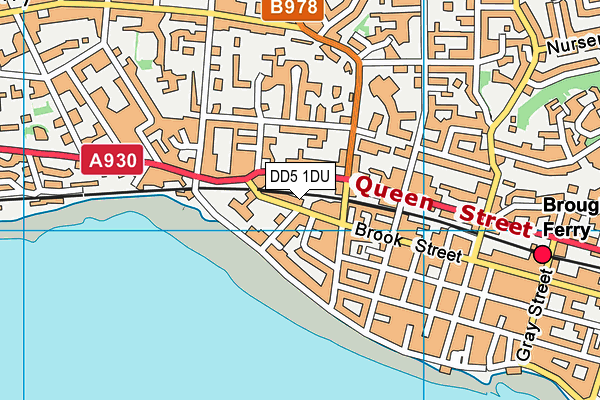 DD5 1DU map - OS VectorMap District (Ordnance Survey)
