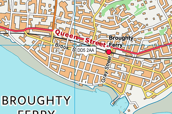 DD5 2AA map - OS VectorMap District (Ordnance Survey)