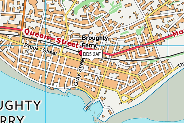 DD5 2AF map - OS VectorMap District (Ordnance Survey)