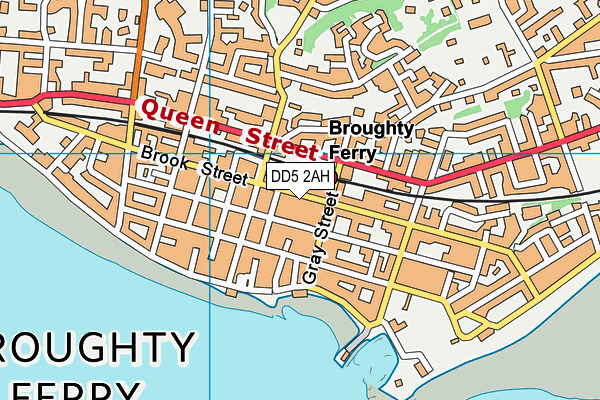 DD5 2AH map - OS VectorMap District (Ordnance Survey)