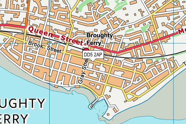 DD5 2AP map - OS VectorMap District (Ordnance Survey)