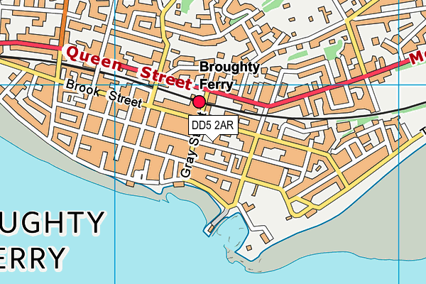 DD5 2AR map - OS VectorMap District (Ordnance Survey)