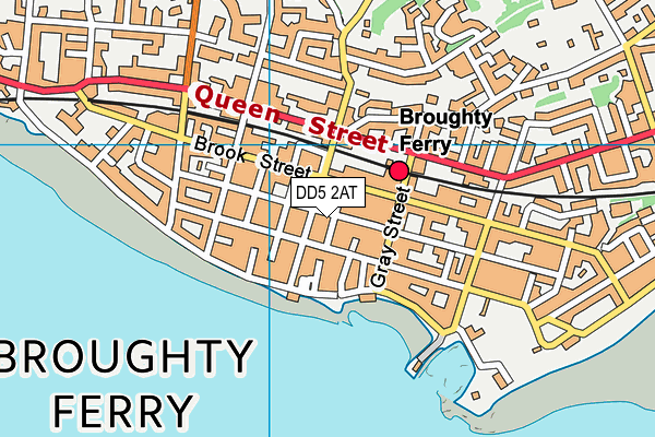 DD5 2AT map - OS VectorMap District (Ordnance Survey)