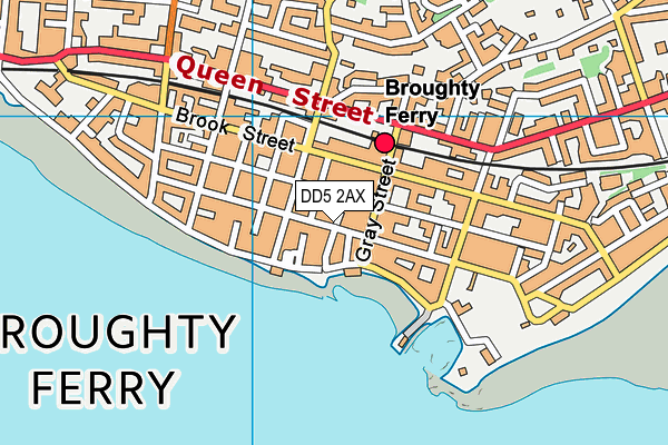 DD5 2AX map - OS VectorMap District (Ordnance Survey)