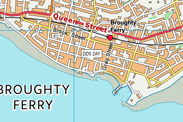 DD5 2AY map - OS VectorMap District (Ordnance Survey)