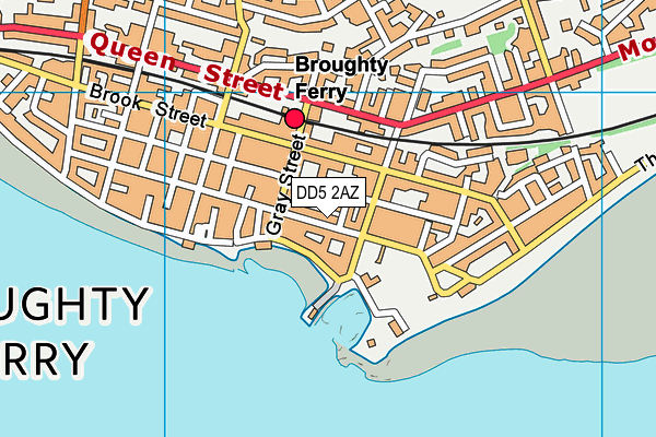 DD5 2AZ map - OS VectorMap District (Ordnance Survey)