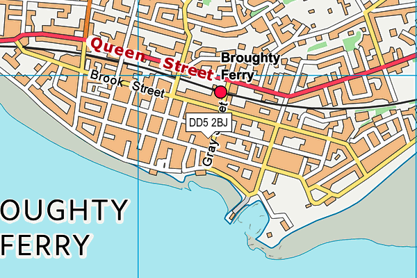 Map of LOVETT'S BARBER SHOP (BROUGHTY FERRY) LTD at district scale