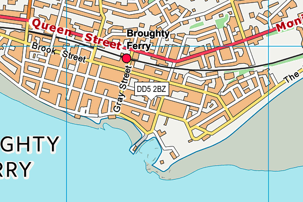 DD5 2BZ map - OS VectorMap District (Ordnance Survey)