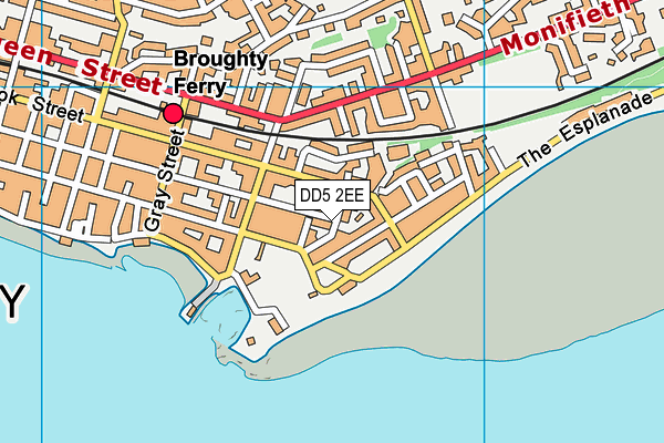 DD5 2EE map - OS VectorMap District (Ordnance Survey)