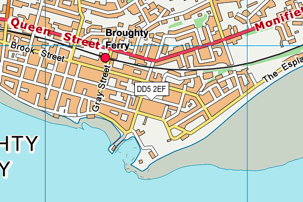 DD5 2EF map - OS VectorMap District (Ordnance Survey)