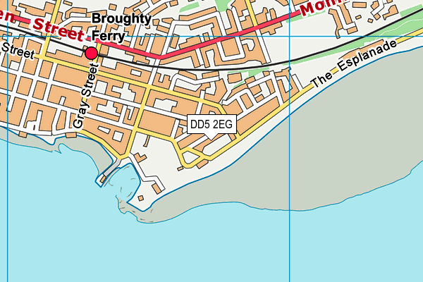 DD5 2EG map - OS VectorMap District (Ordnance Survey)