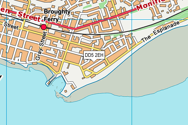 DD5 2EH map - OS VectorMap District (Ordnance Survey)