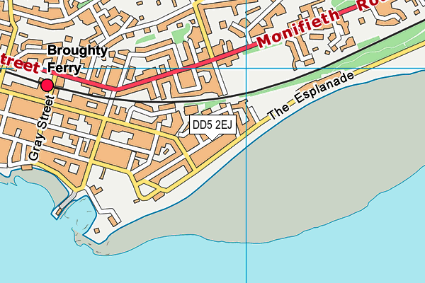 DD5 2EJ map - OS VectorMap District (Ordnance Survey)