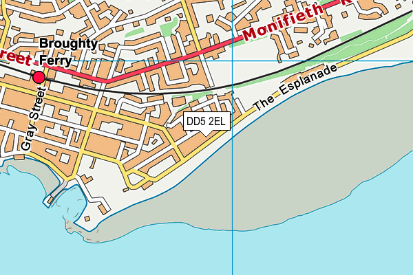 DD5 2EL map - OS VectorMap District (Ordnance Survey)