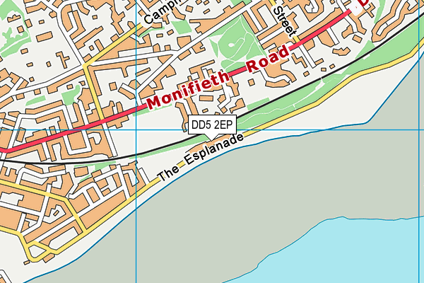 DD5 2EP map - OS VectorMap District (Ordnance Survey)