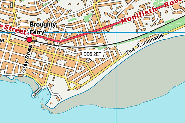 DD5 2ET map - OS VectorMap District (Ordnance Survey)