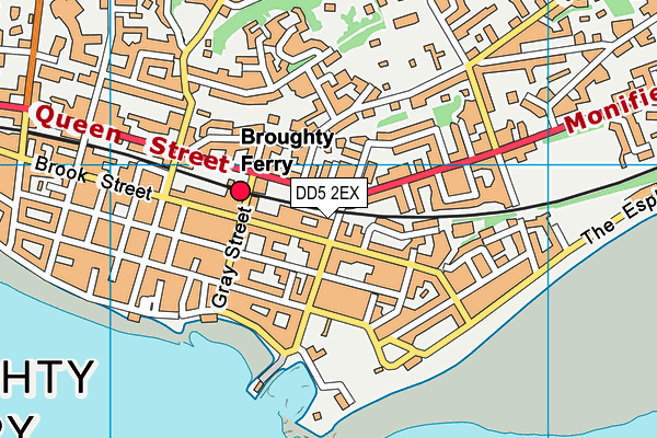 DD5 2EX map - OS VectorMap District (Ordnance Survey)