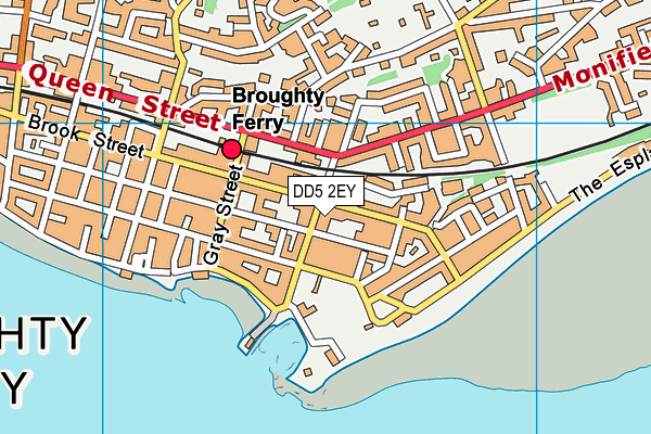 DD5 2EY map - OS VectorMap District (Ordnance Survey)