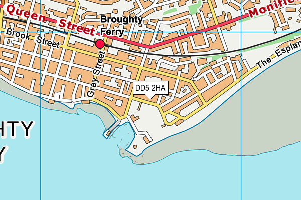 DD5 2HA map - OS VectorMap District (Ordnance Survey)