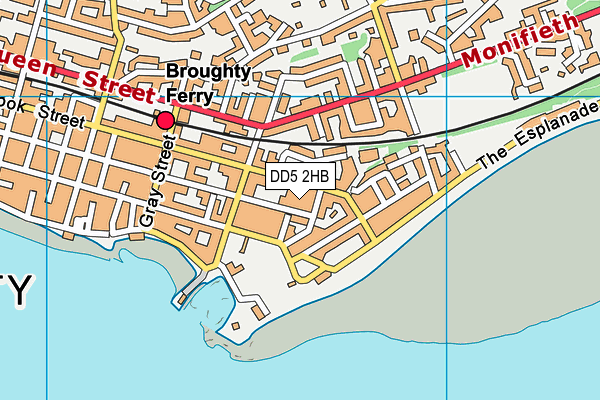 DD5 2HB map - OS VectorMap District (Ordnance Survey)