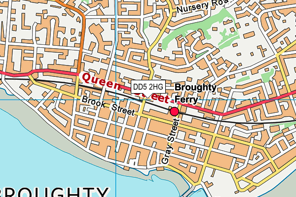 DD5 2HG map - OS VectorMap District (Ordnance Survey)