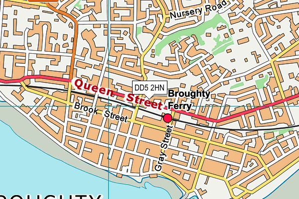 DD5 2HN map - OS VectorMap District (Ordnance Survey)