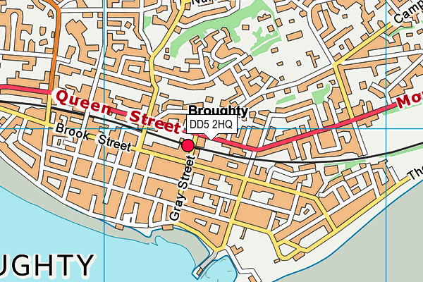 DD5 2HQ map - OS VectorMap District (Ordnance Survey)