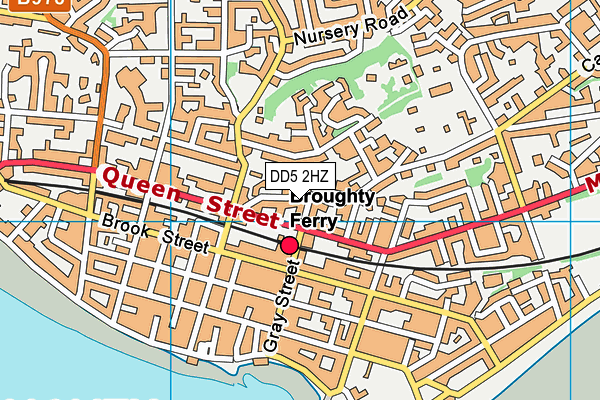 DD5 2HZ map - OS VectorMap District (Ordnance Survey)