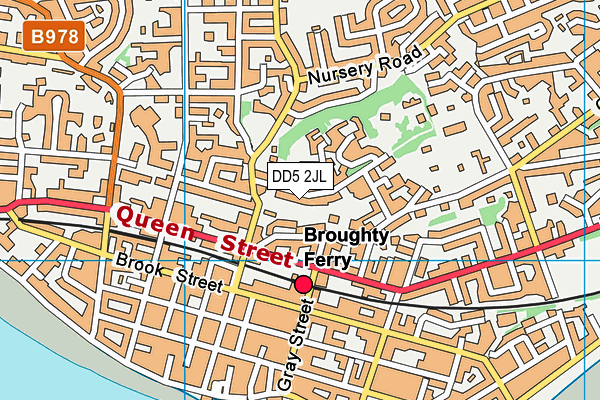 DD5 2JL map - OS VectorMap District (Ordnance Survey)