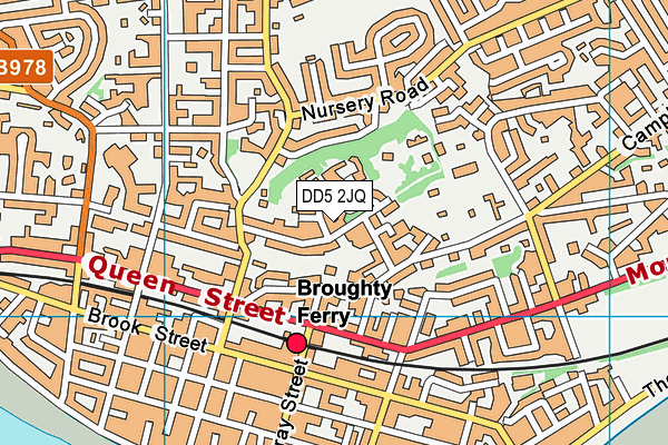 DD5 2JQ map - OS VectorMap District (Ordnance Survey)