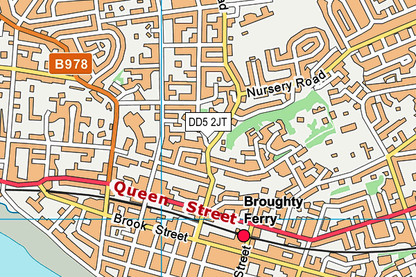 DD5 2JT map - OS VectorMap District (Ordnance Survey)