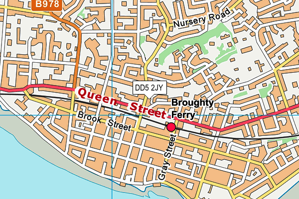 DD5 2JY map - OS VectorMap District (Ordnance Survey)