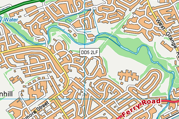 DD5 2LF map - OS VectorMap District (Ordnance Survey)