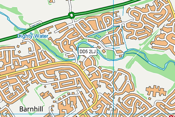 DD5 2LJ map - OS VectorMap District (Ordnance Survey)