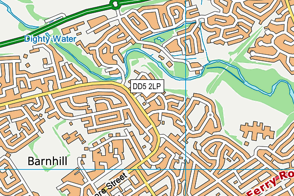 DD5 2LP map - OS VectorMap District (Ordnance Survey)