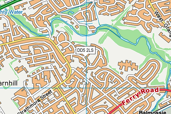 DD5 2LS map - OS VectorMap District (Ordnance Survey)