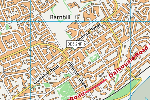 DD5 2NP map - OS VectorMap District (Ordnance Survey)