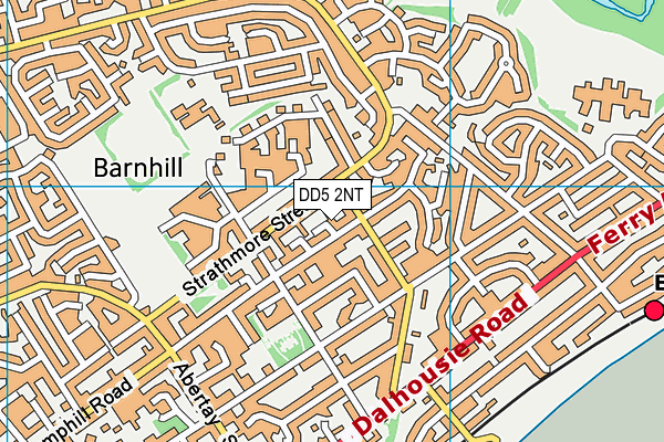 DD5 2NT map - OS VectorMap District (Ordnance Survey)