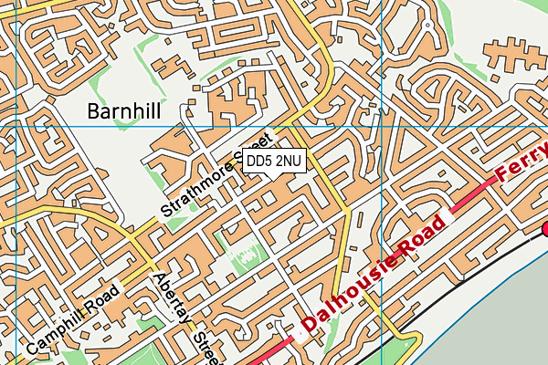 DD5 2NU map - OS VectorMap District (Ordnance Survey)