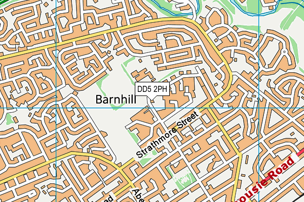 DD5 2PH map - OS VectorMap District (Ordnance Survey)