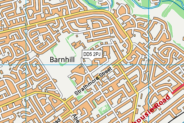 DD5 2PJ map - OS VectorMap District (Ordnance Survey)